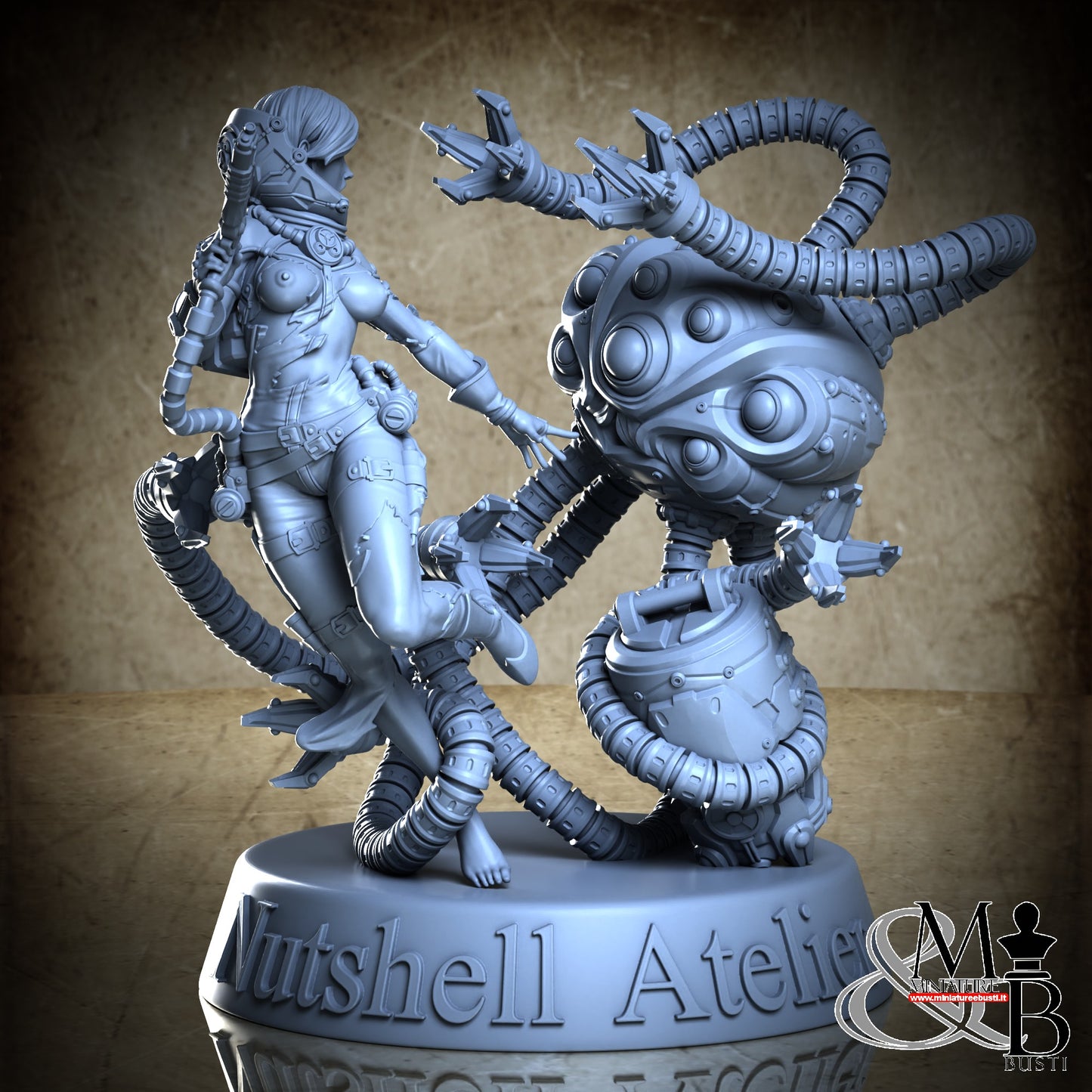 Space Girl Diorama - NSFW Torn Open Helm