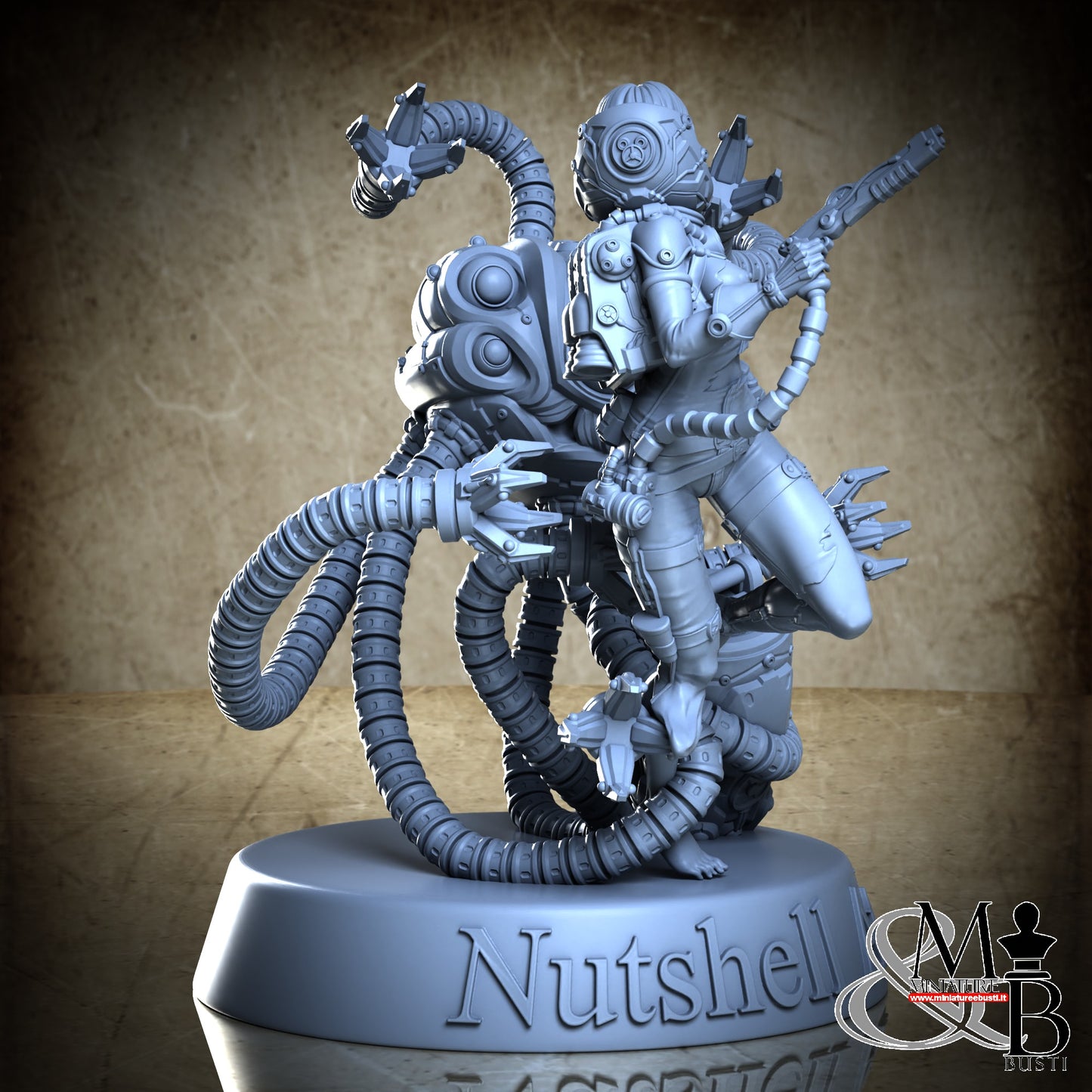 Space Girl Diorama - NSFW Torn Open Helm