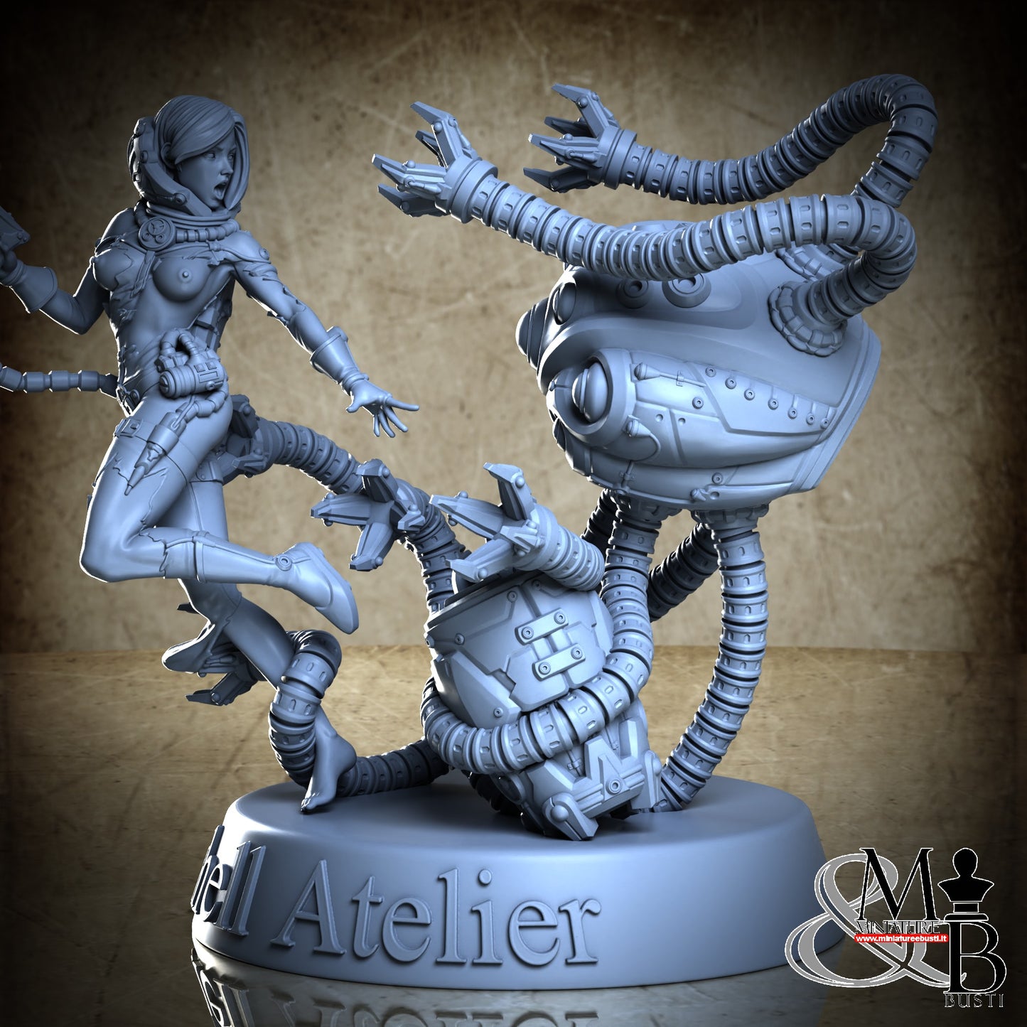 Space Girl Diorama - NSFW Torn Open Helm