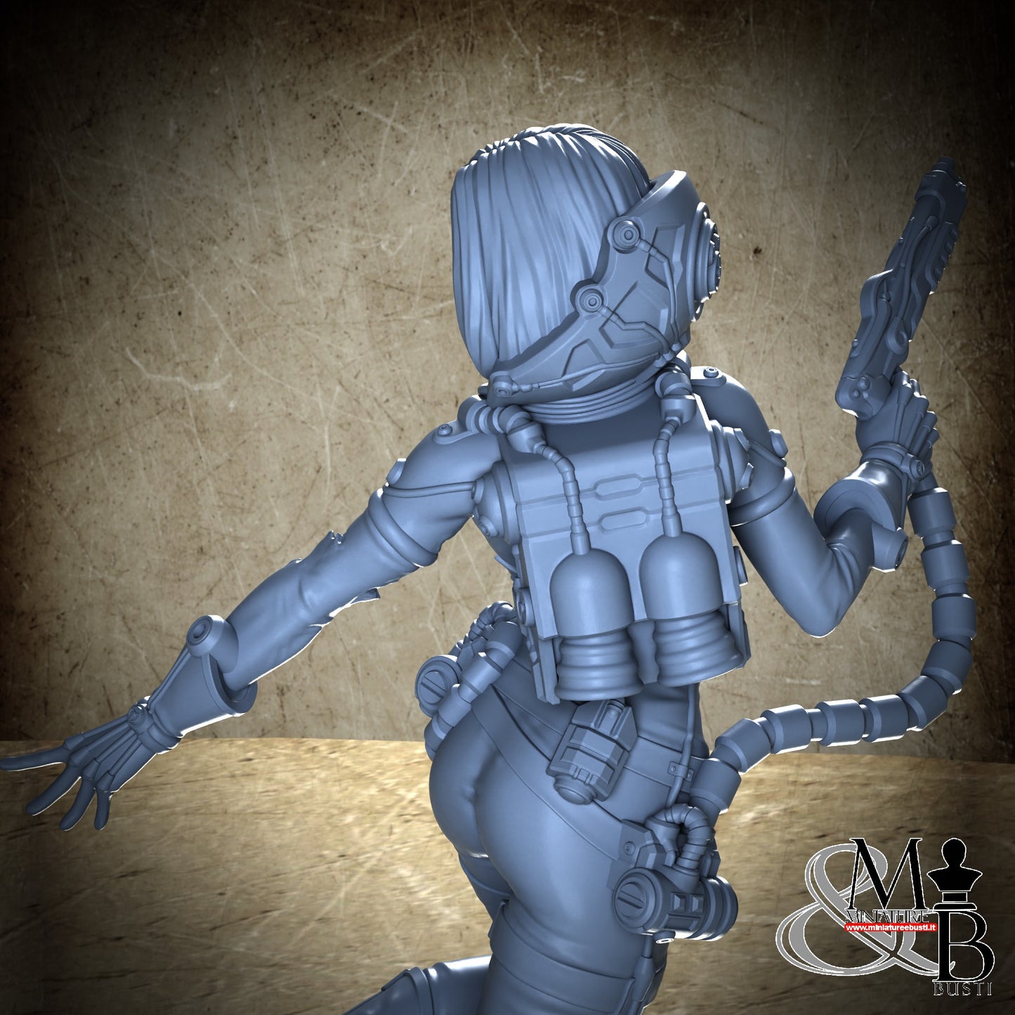 Space Girl - Torn Open Helm