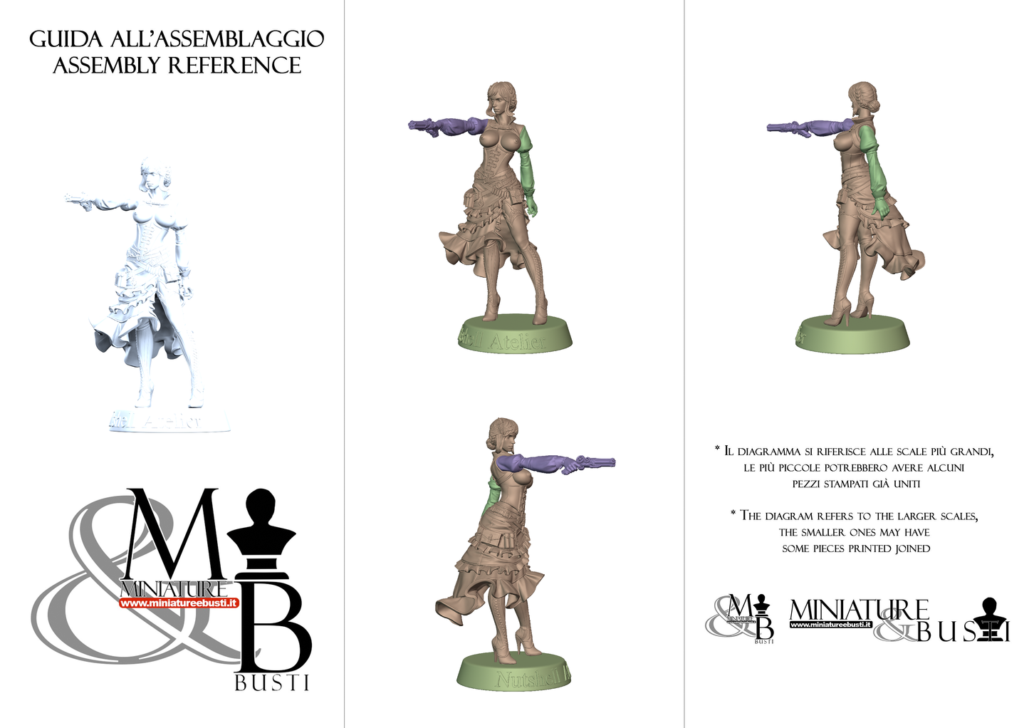 Steampunk Girl - Topless coppa B e spilla