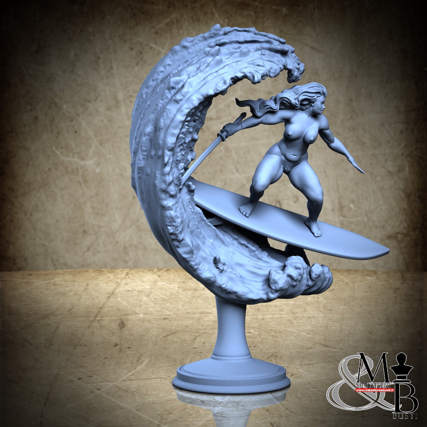 Surfer on waves - NSFW Sword