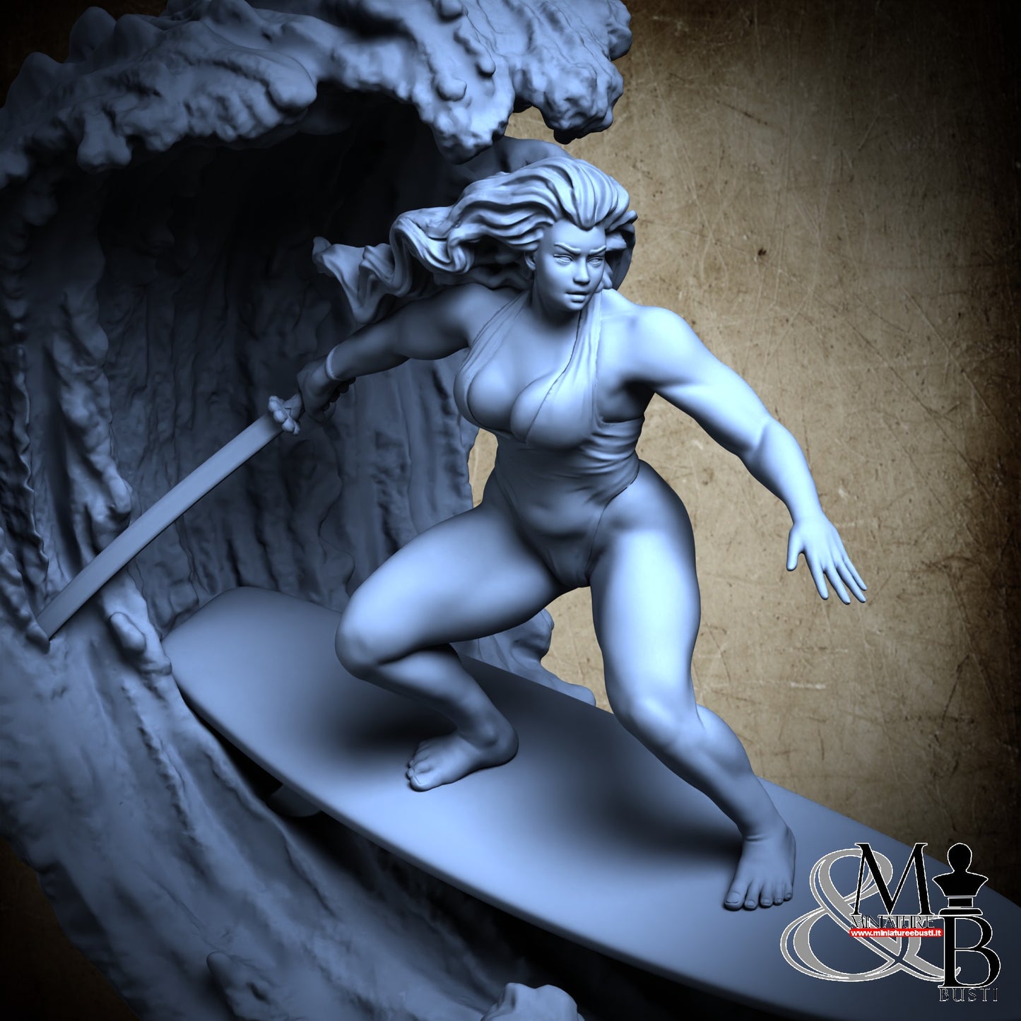 Surfer on waves - SFW Sword