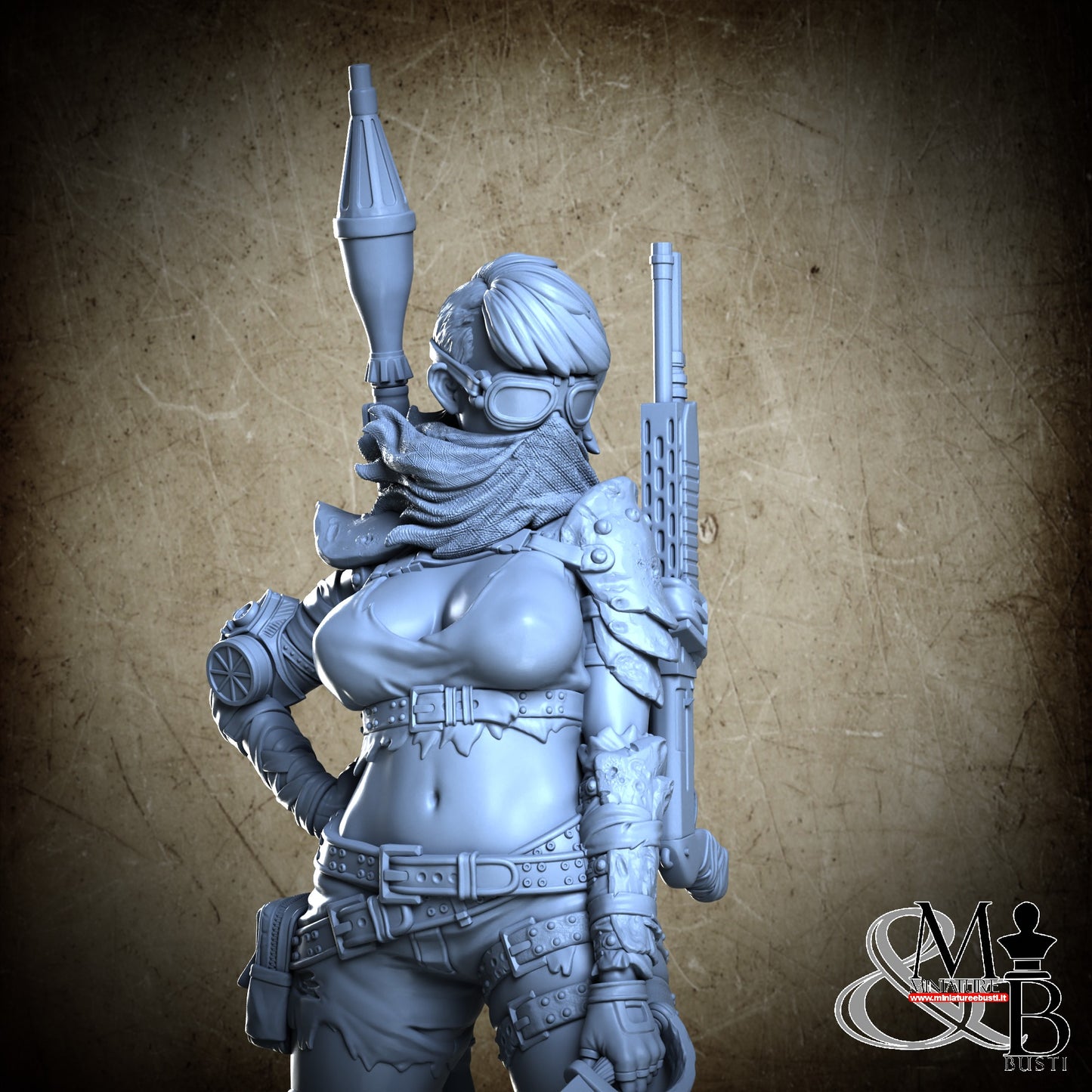 Thick Post Apocalypse Girl Full Covered - Clothed