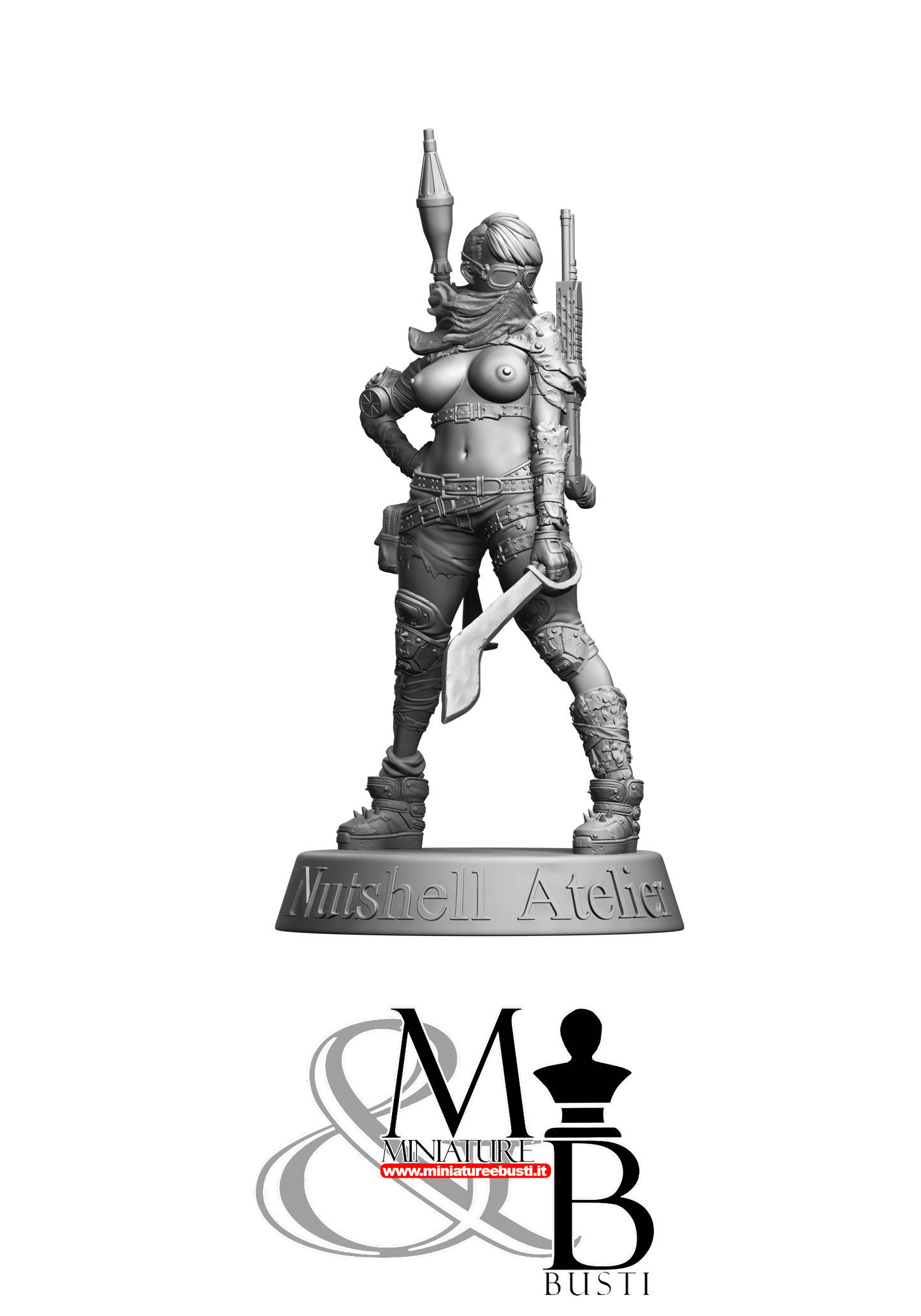 Thick Post Apocalypse Girl Full Covered - Topless