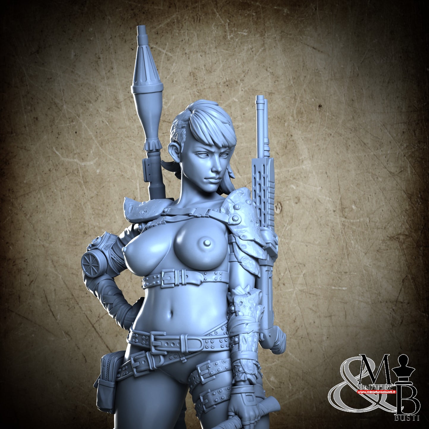 Thick Post Apocalypse Girl Bare Face - Nude