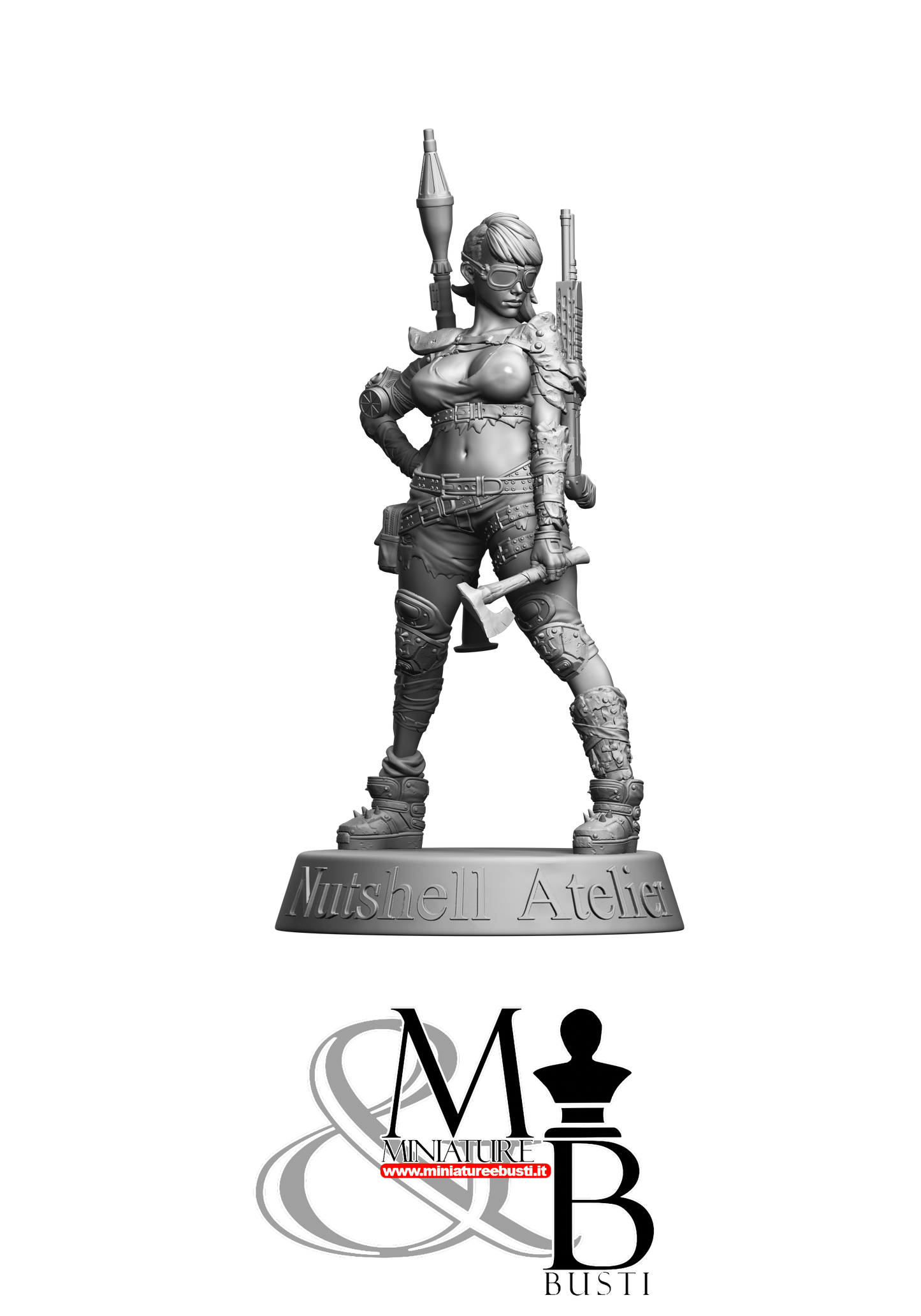Thick Post Apocalypse Girl Goggle - Clothed