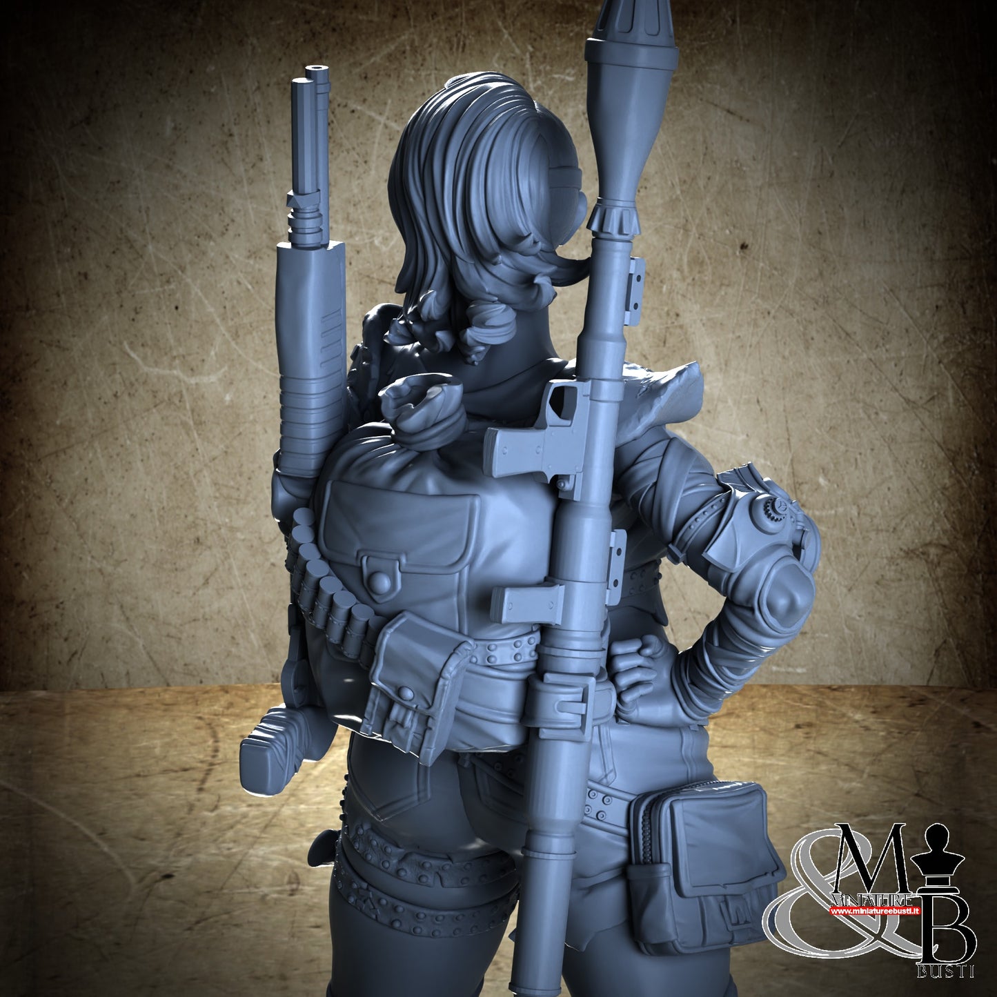 Thick Post Apocalypse Girl Goggle - Clothed