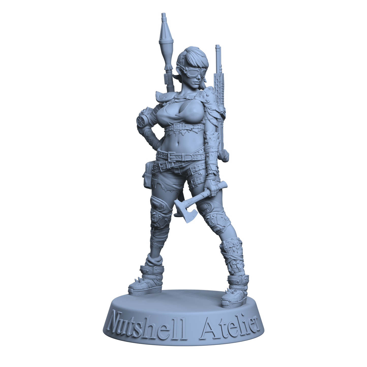 Thick Post Apocalypse Girl Goggle - Clothed