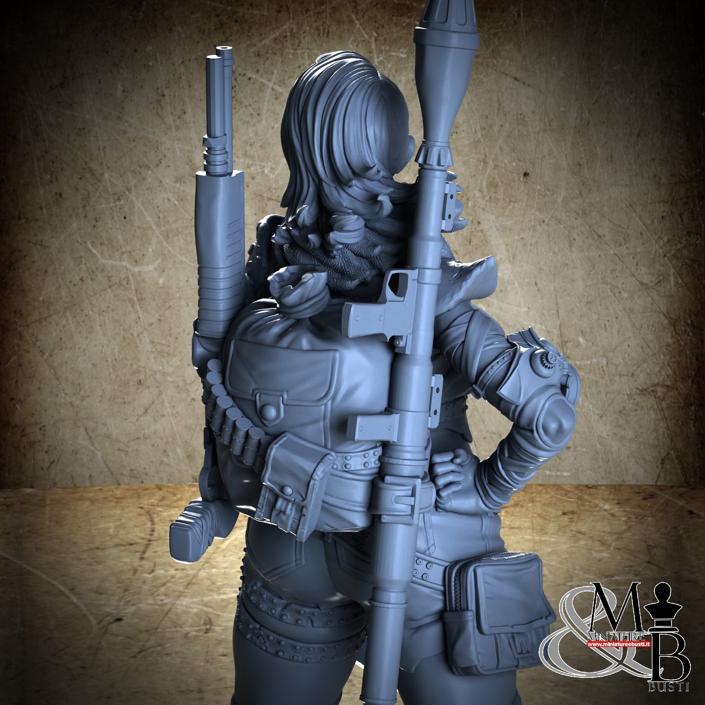 Thick Post Apocalypse Girl Scarf - Clothed