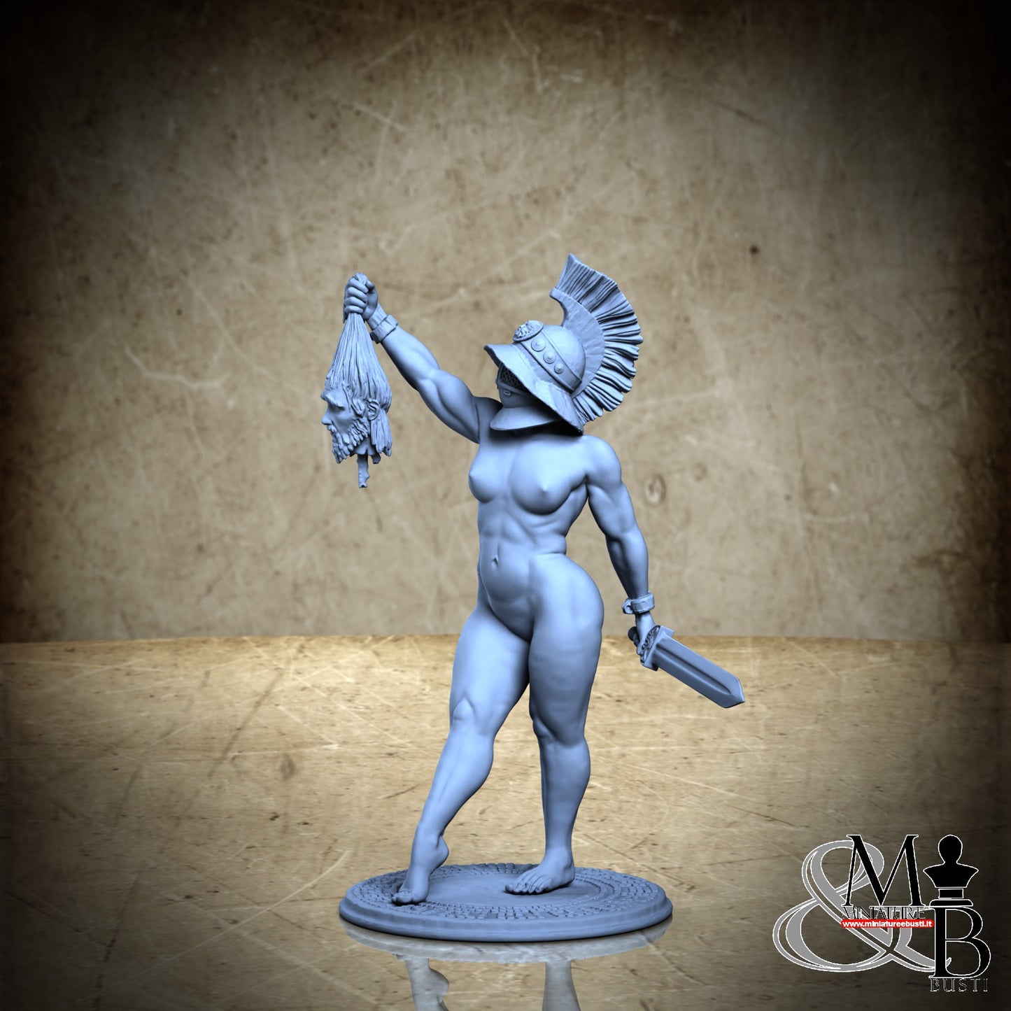 Vitruvia the gladiatrix - NSFW Helmet and Cutted Head