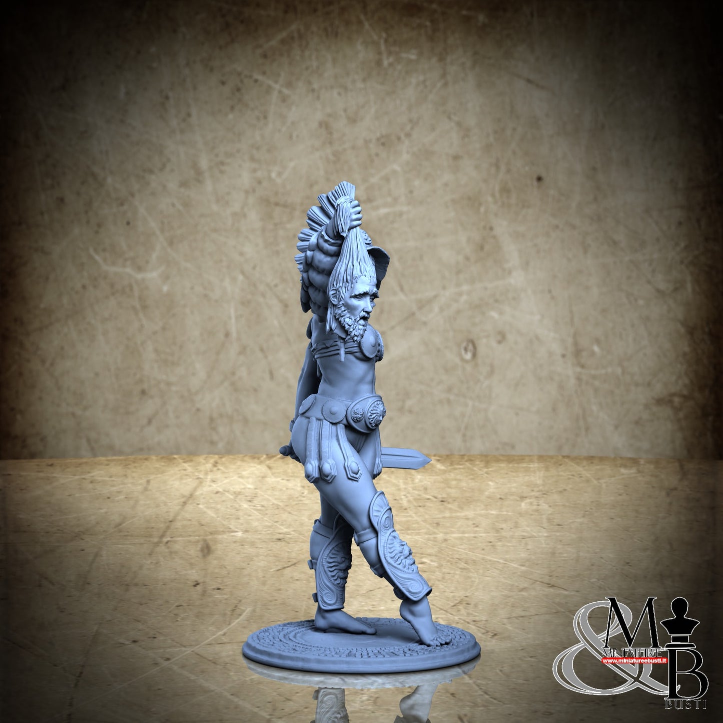 Vitruvia the gladiatrix - SFW Helmet and Cutted Head