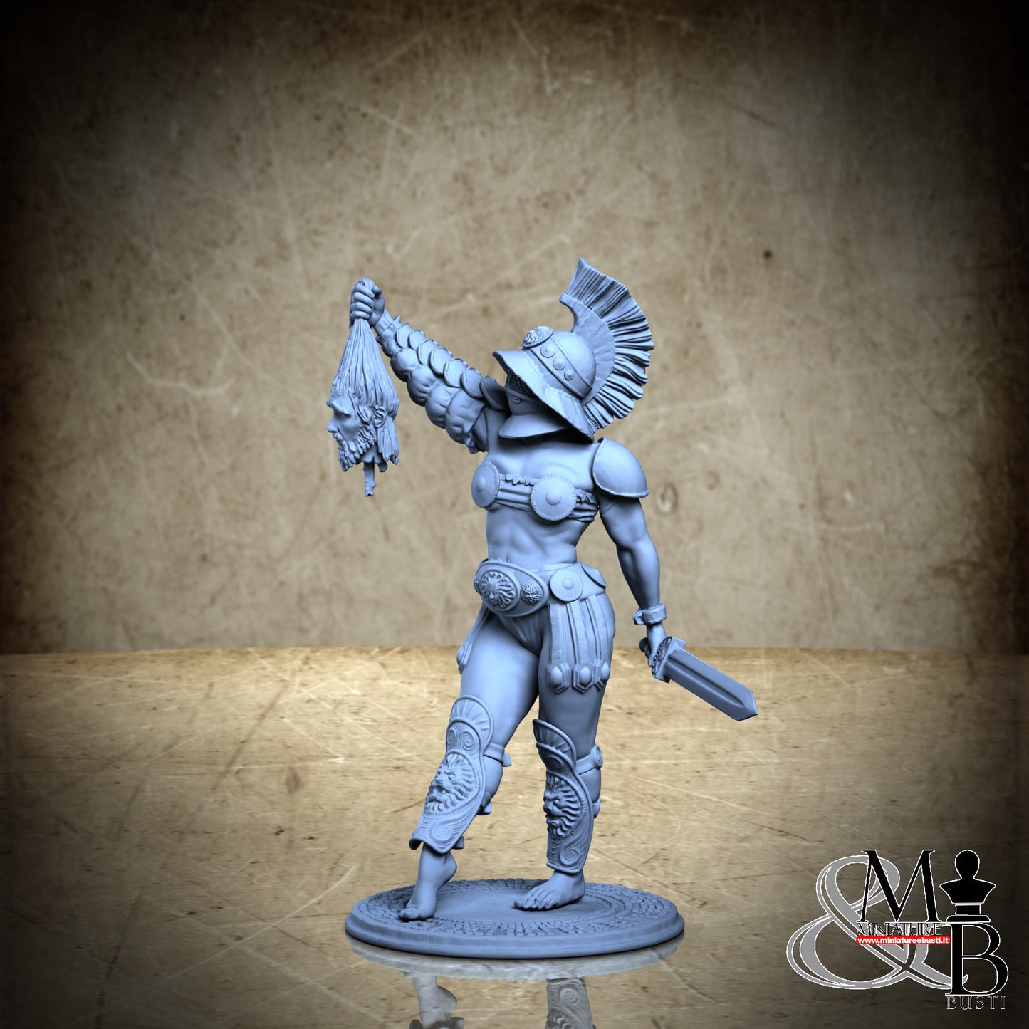 Vitruvia the gladiatrix - SFW Helmet and Cutted Head