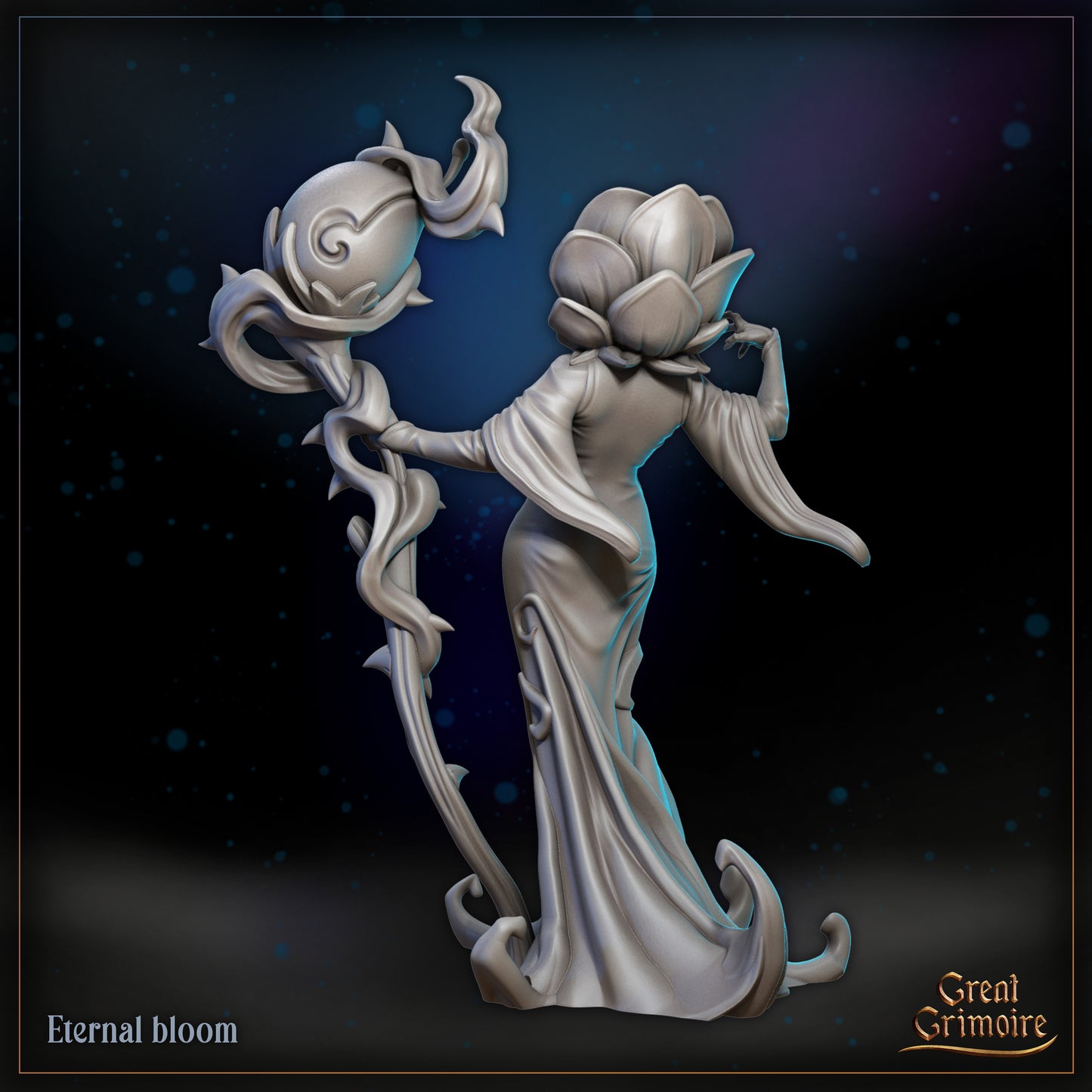 Eternal bloom - With a staff