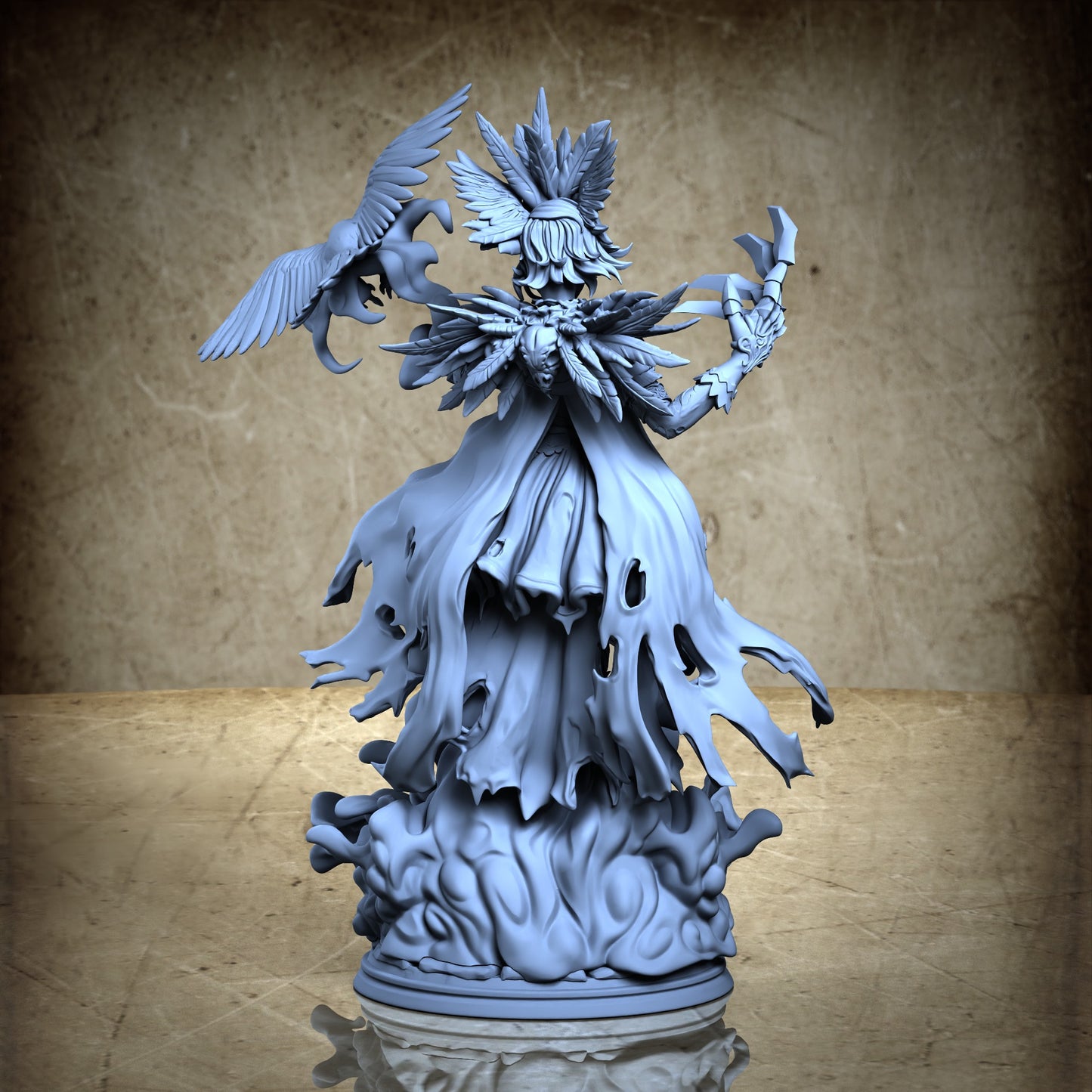 Adriana The Raven Shadow - No Skull painting