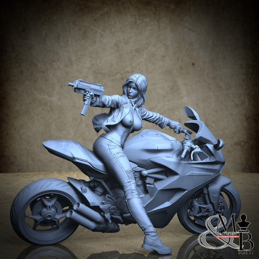 Biker (topless and jacket) - Base Model