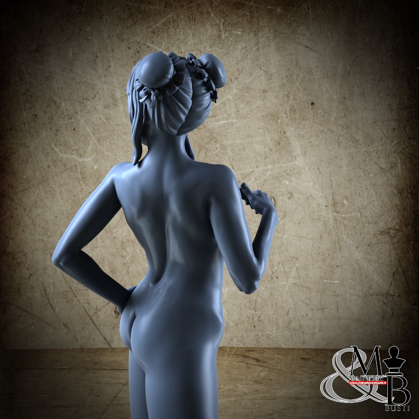 China Dress Hair 1 - Naked