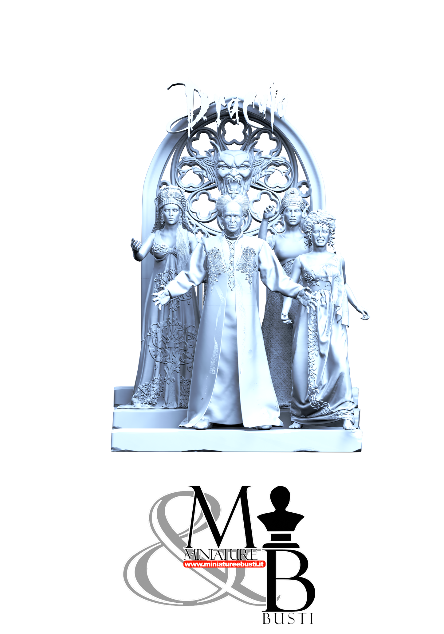 Dracula and brides - Diorama with base