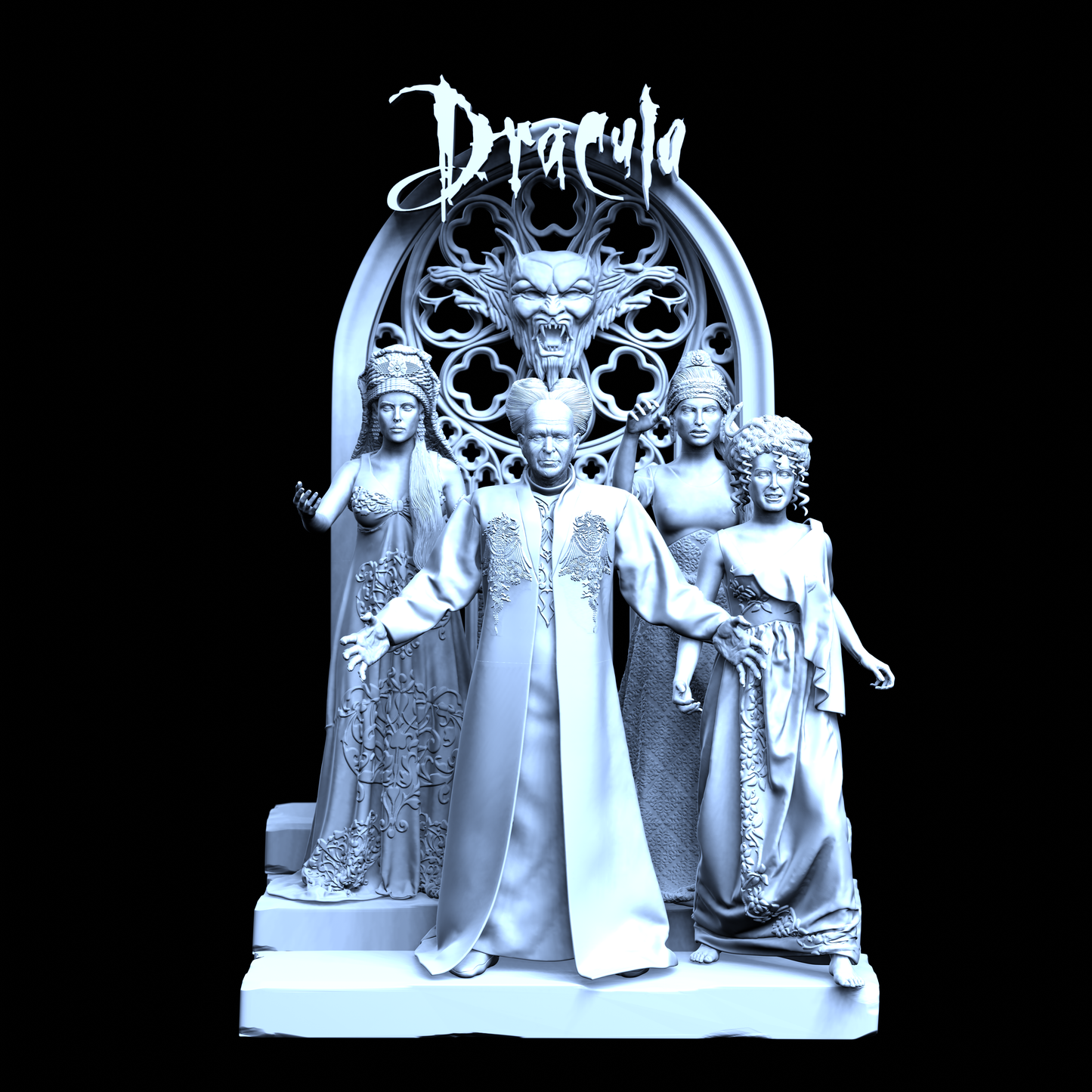 Dracula and brides - Diorama with base