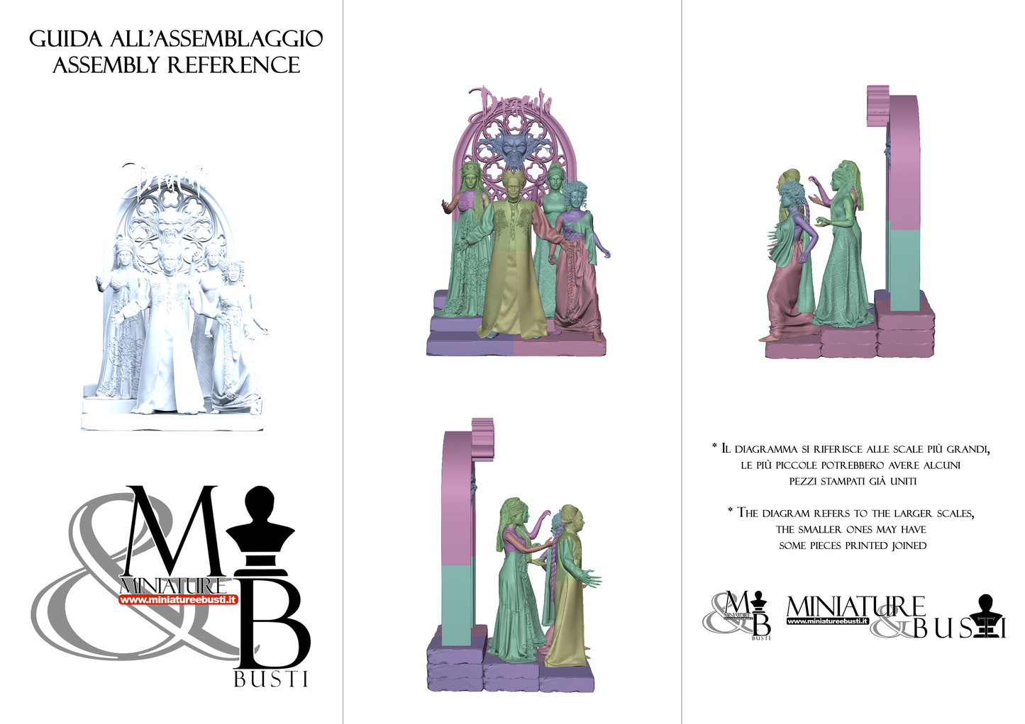 Dracula and brides - Diorama with base