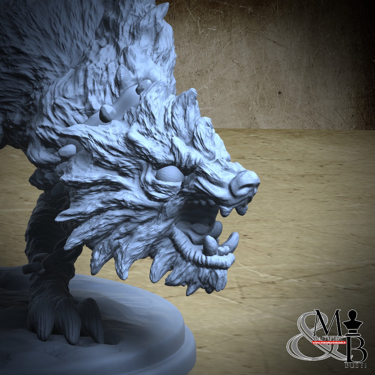Druutha the orc huntress - Wolf