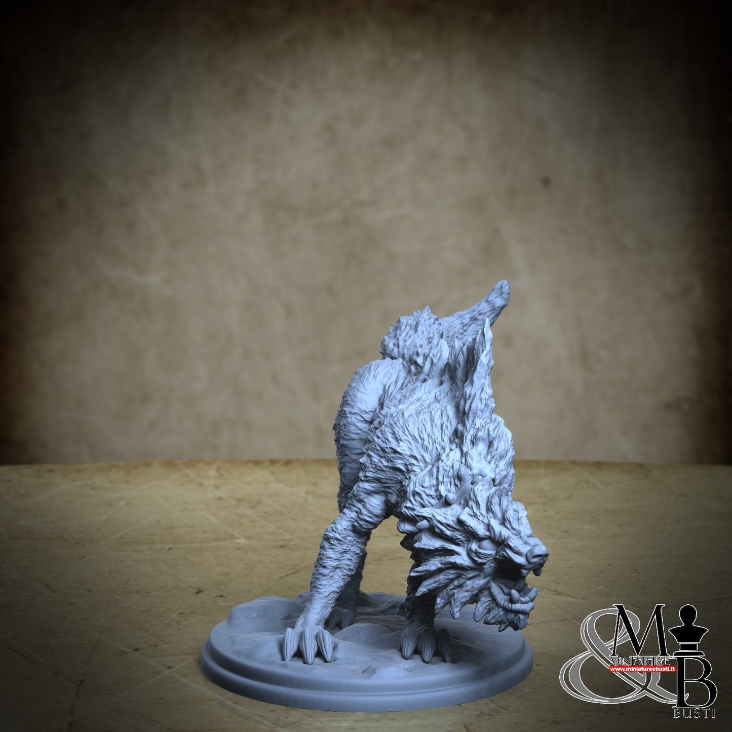 Druutha the orc huntress - Wolf