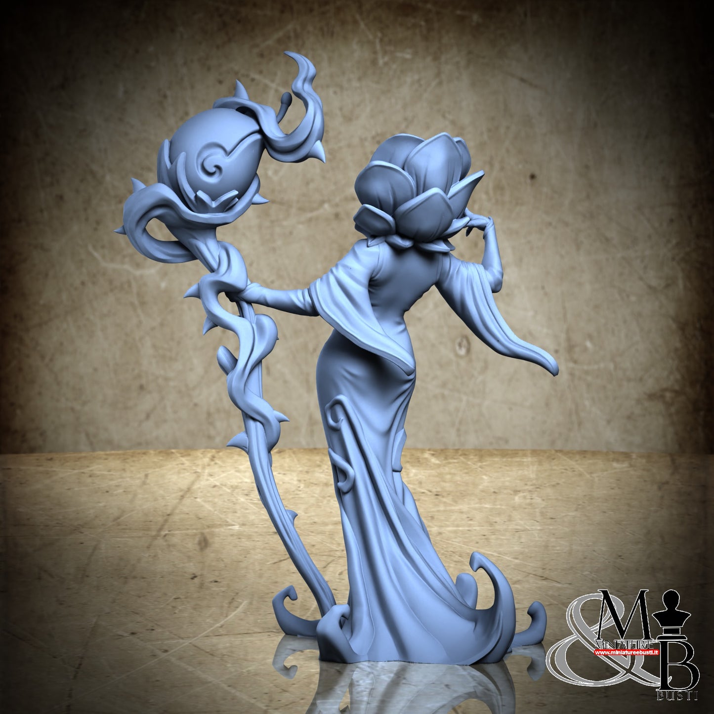 Eternal bloom - With a staff