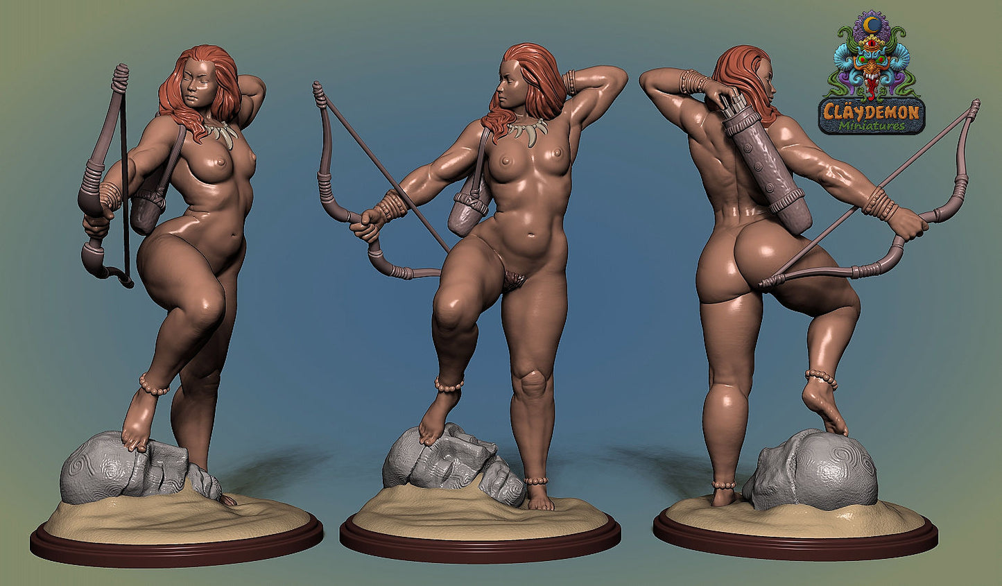 Flavia - The archer - Naked