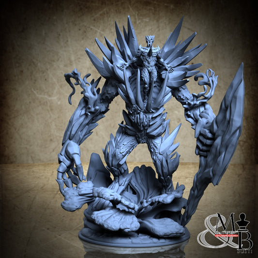Munos the Icebound (Water Elemental) and The Glacial Ravager (Ice golem)
