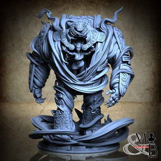 Sethis the bound Tempest (Wind Elemental) and The Stormwalker (Wind golem)