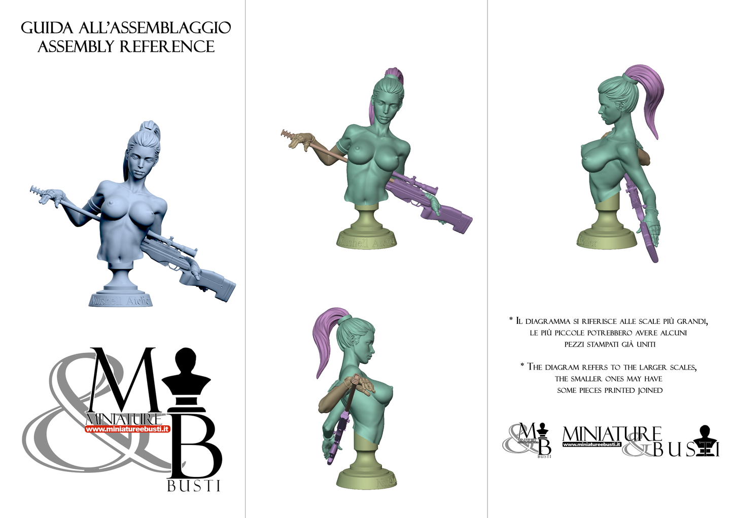 Gun Assassin Bust - Gun Nude