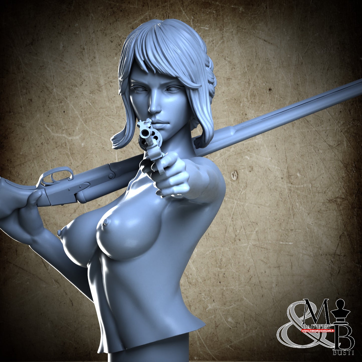 Gunslinger 01 Bust - Naked