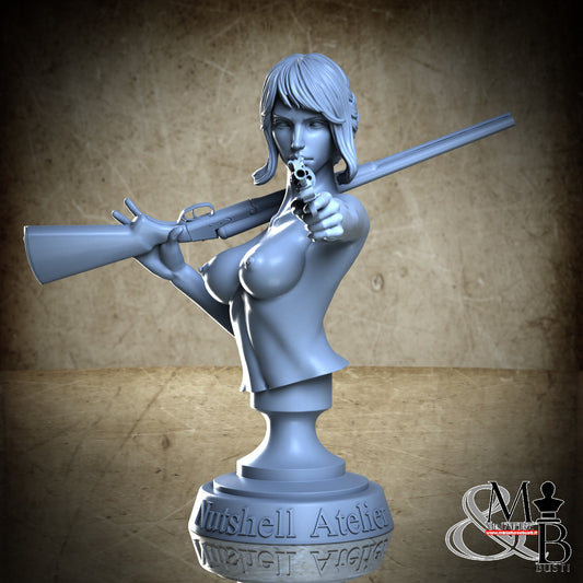 Gunslinger 01 Bust - Naked