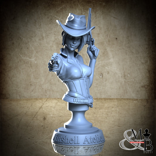 Gunslinger 02 Bust - Clothed Hat
