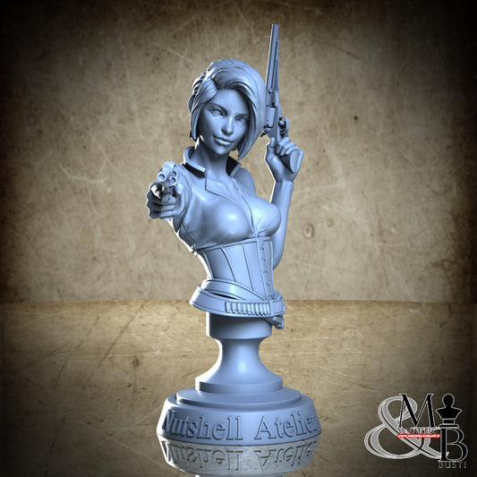 Gunslinger 02 Bust - Clothed