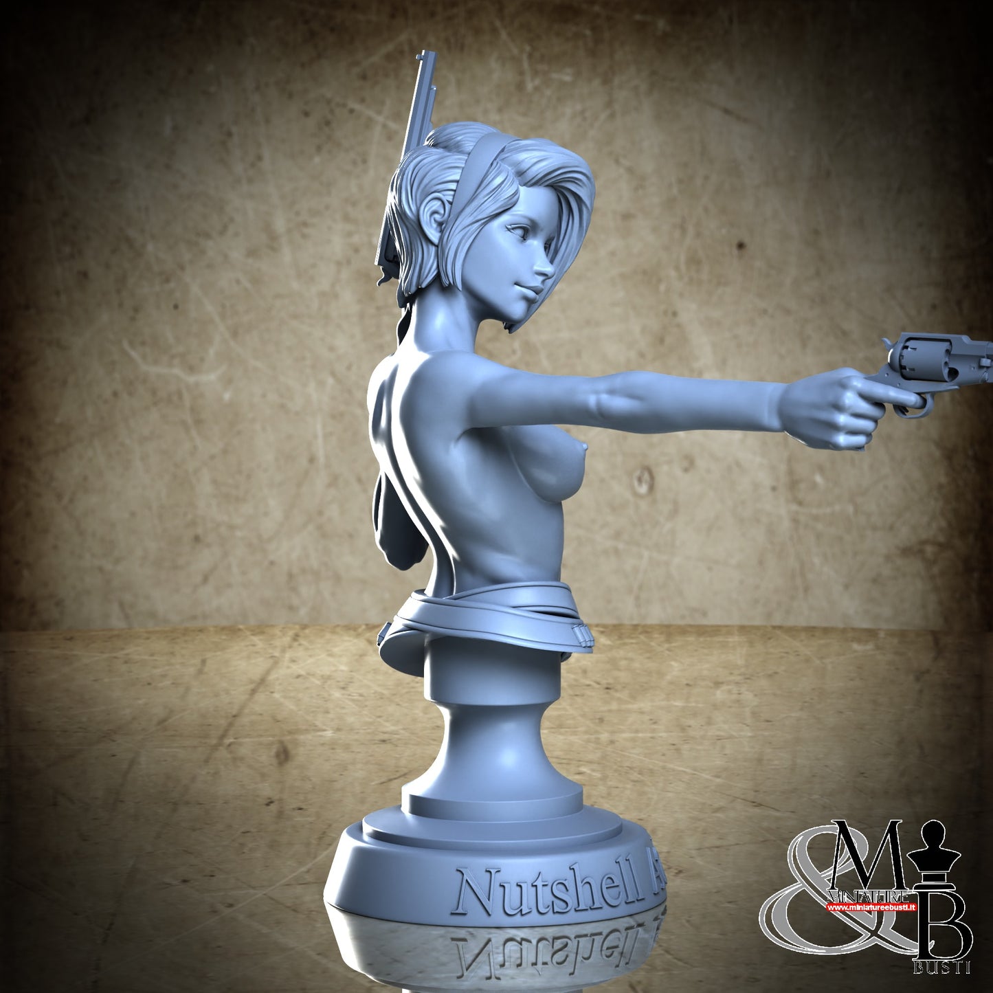 Gunslinger 02 Bust - Nude