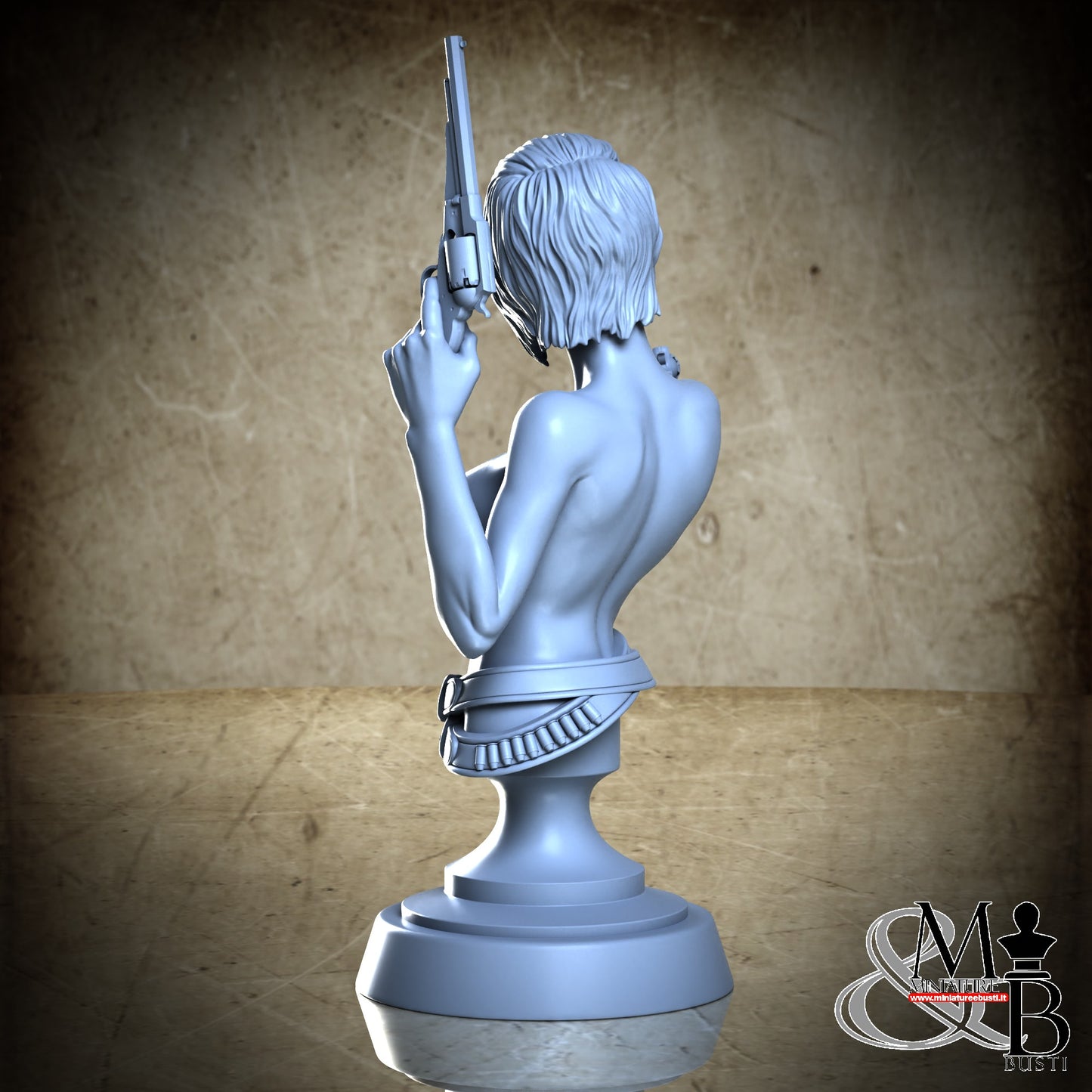 Gunslinger 02 Bust - Nude