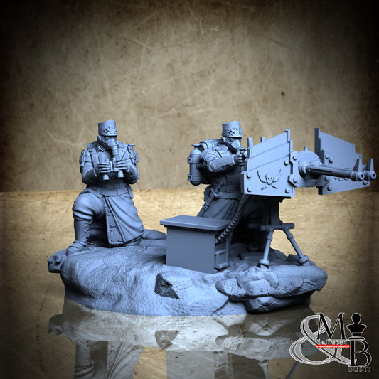Morior Heavy Infantry - Dual Gun Crounched Spotter