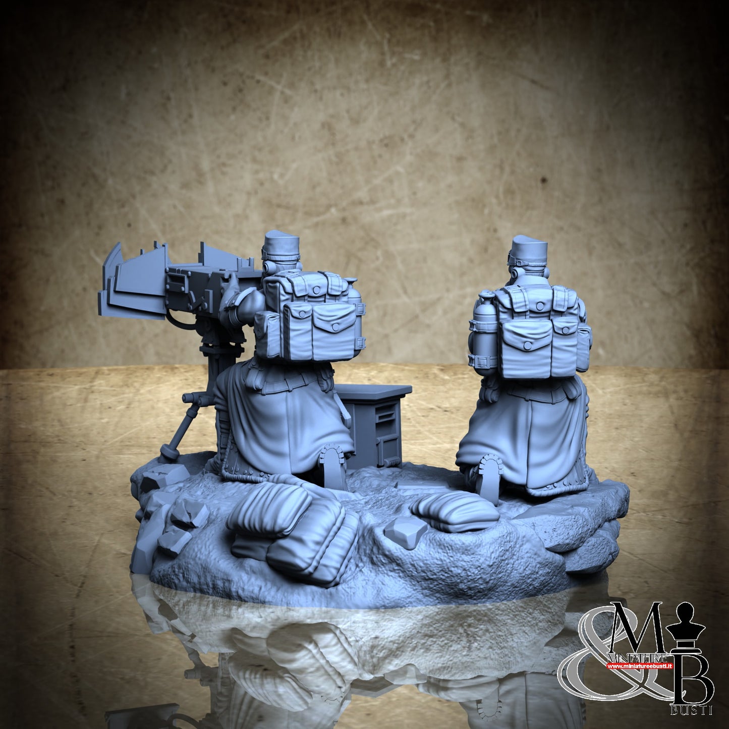 Morior Heavy Infantry - Heavy Machinegun Crounched Spotter