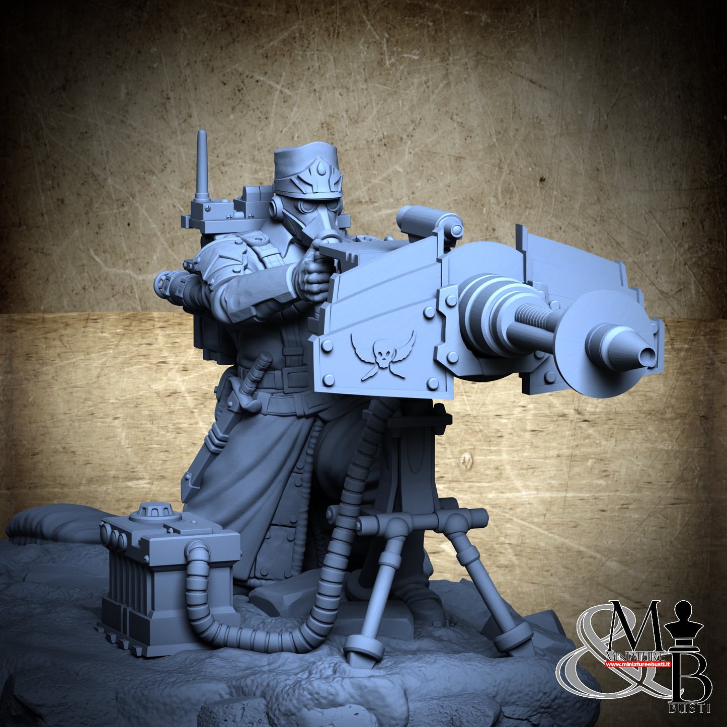 Morior Heavy Infantry - Lasercoil Gun Standup Spotter