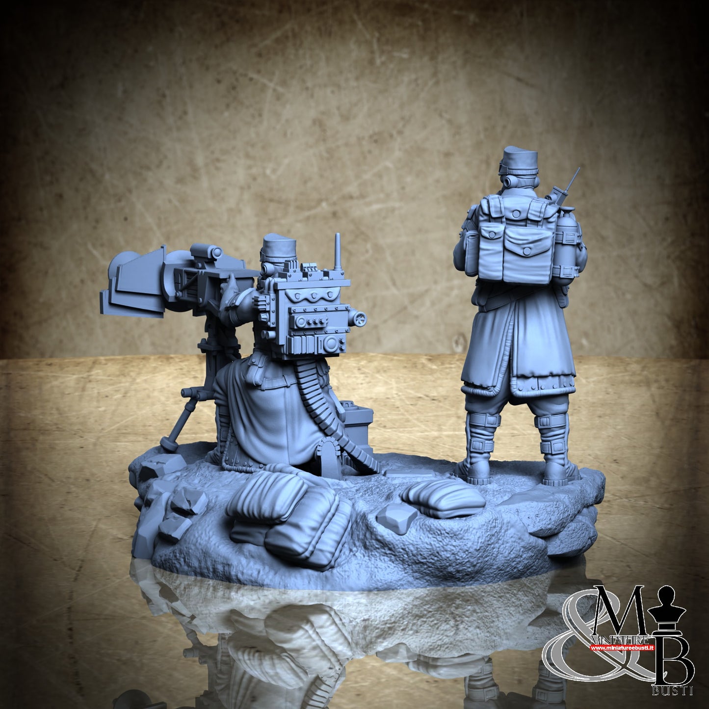 Morior Heavy Infantry - Lasercoil Gun Standup Spotter