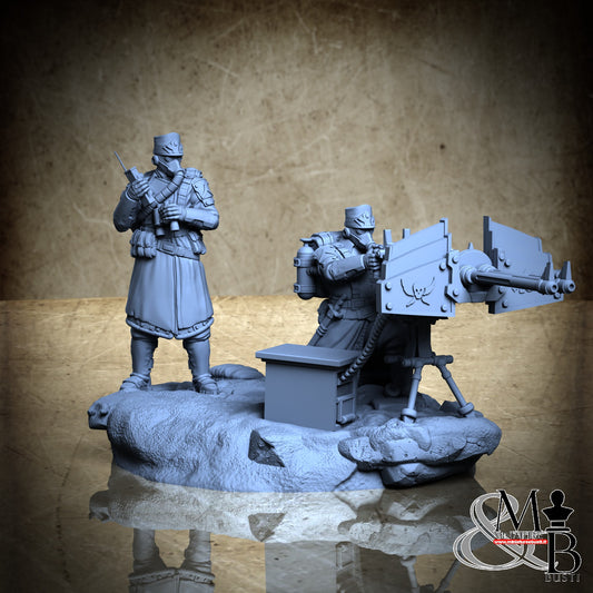 Morior Heavy Infantry - Dual Gun Standup Spotter