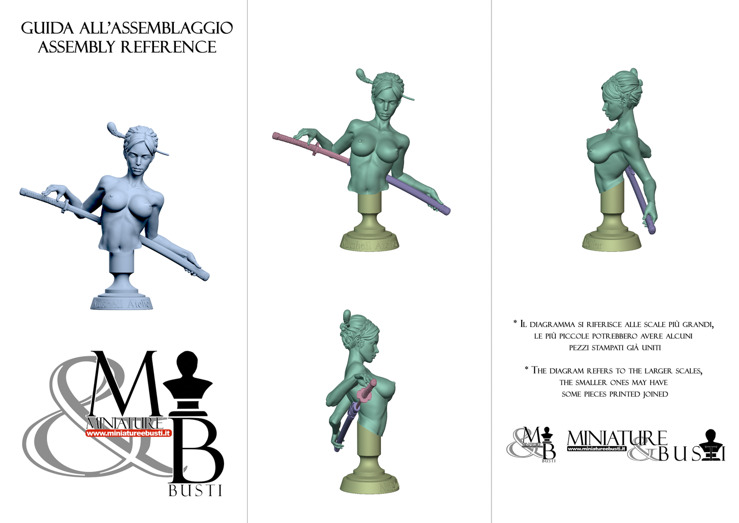 Katana Assassin bust - Katana Nude