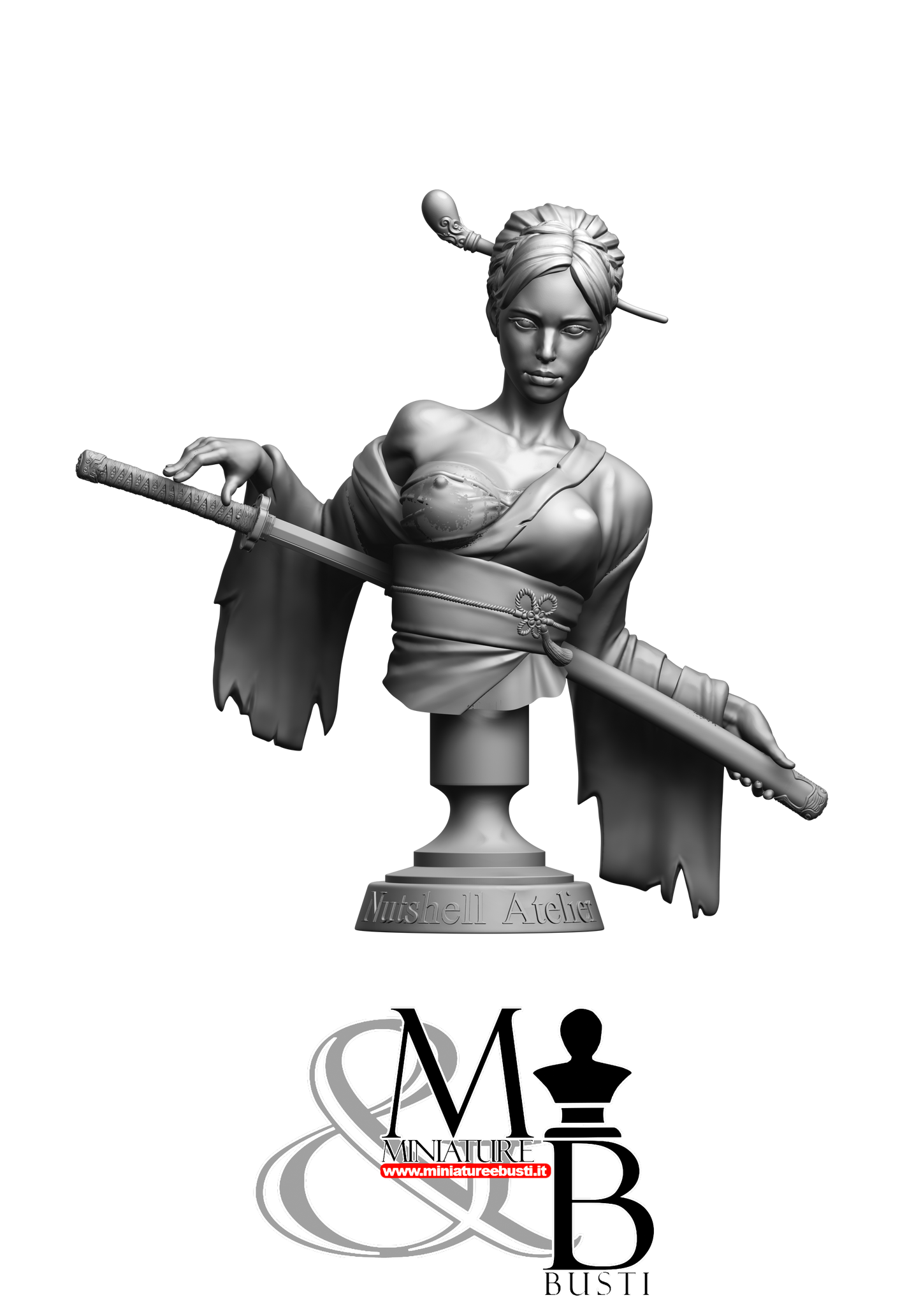 Katana Assassin bust - Katana Ripped Kimono
