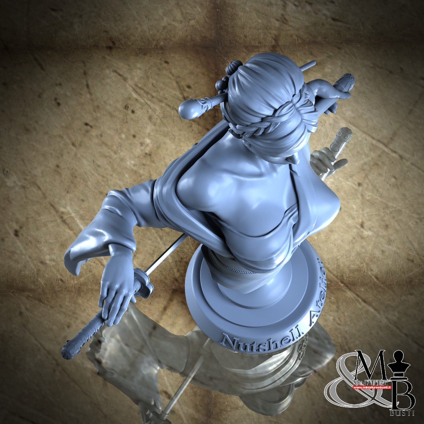 Katana Assassin bust - Katana Ripped Kimono