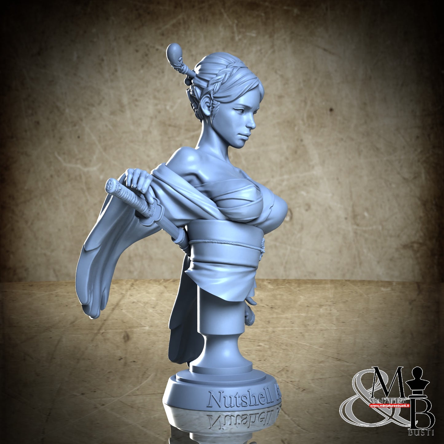 Katana Assassin bust - Katana Ripped Kimono