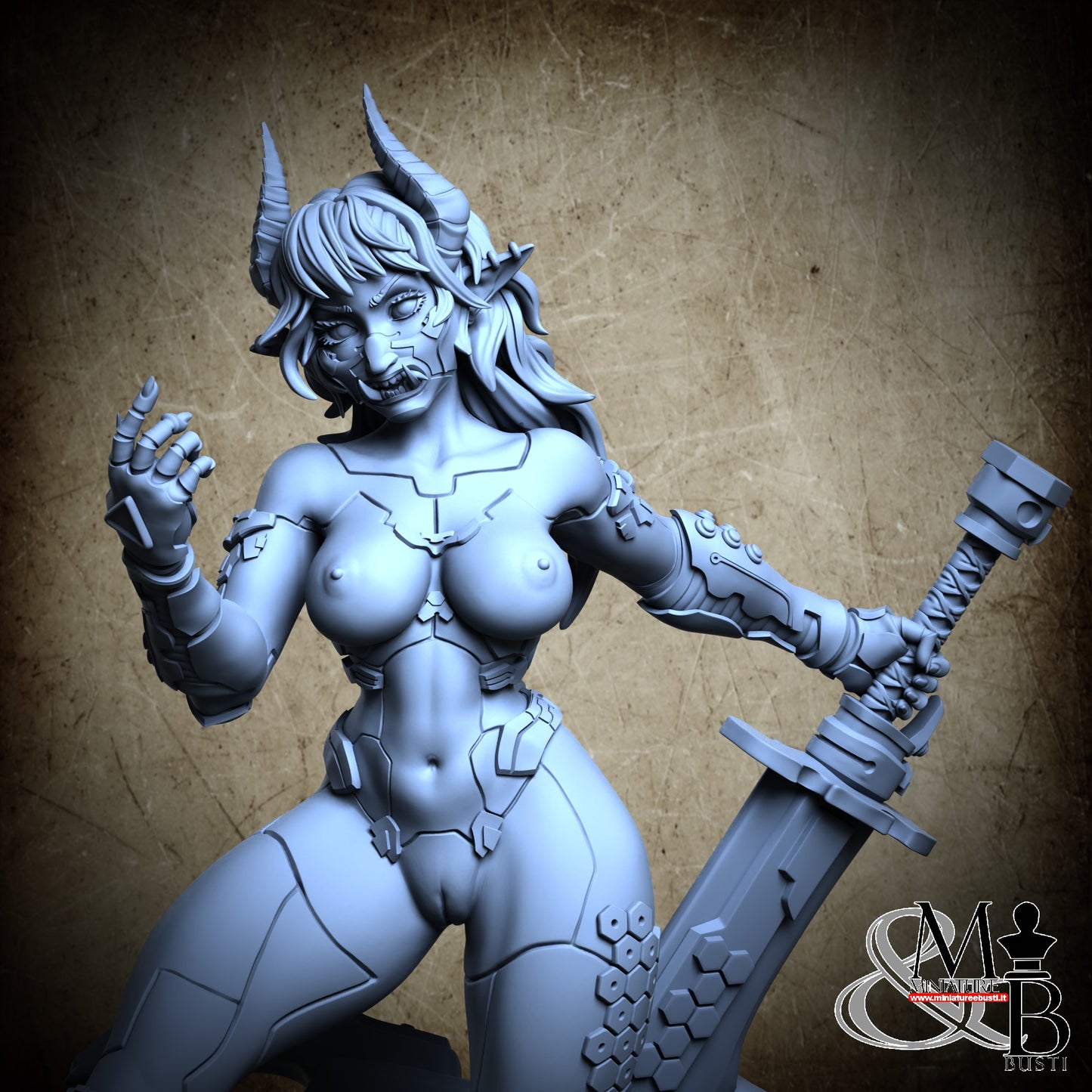 Cyberpunk Oni Linn - NSFW with mask