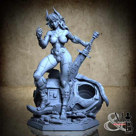 Cyberpunk Oni Linn - NSFW no mask