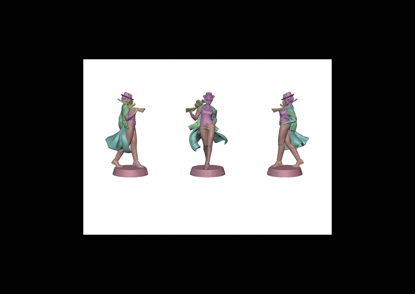 Mafia Girl - Coat and Fedora