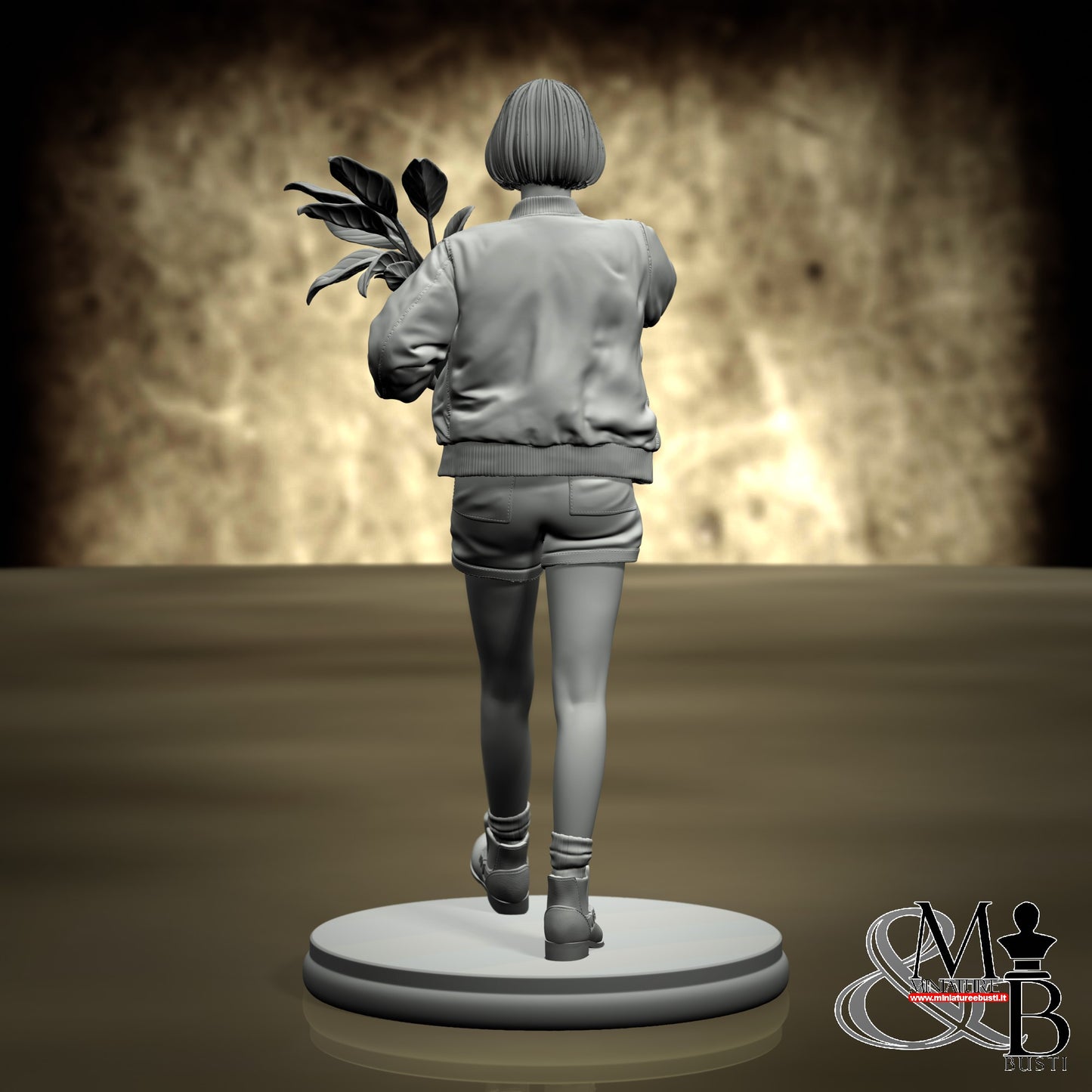 Teen with plant and gun